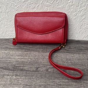 Royce red wallet